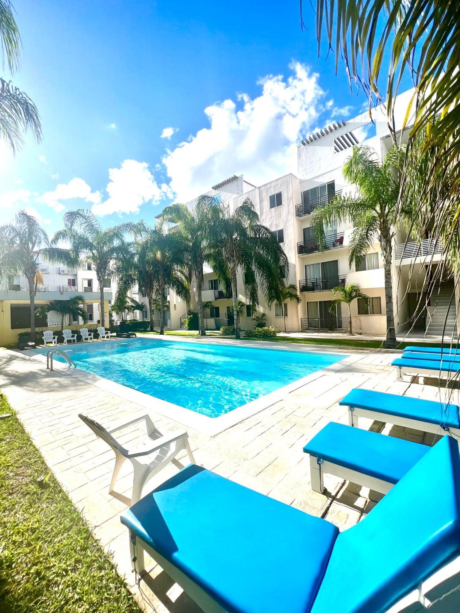 Апартаменты Departamento Blue Vacacional Плая-дель-Кармен Экстерьер фото